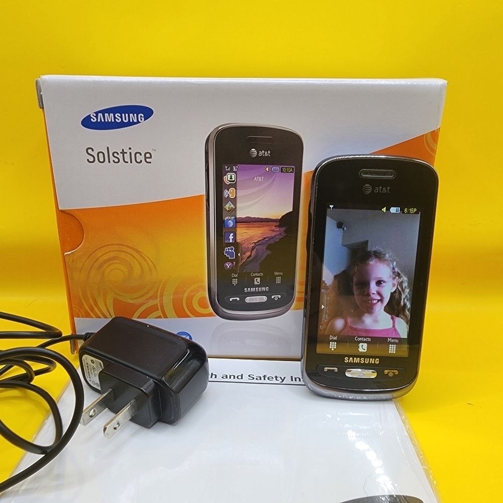 Samsung Solstice SGH-A887 AT&T *Touchscreen Unresponsive w Charger, Box